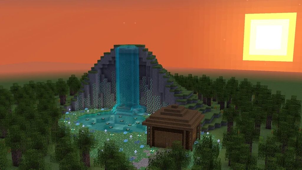 How to Make a Waterfall Minecraft Builders Can Copy